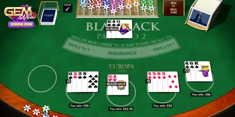 Một số chiến thuật chơi game Blackjack online