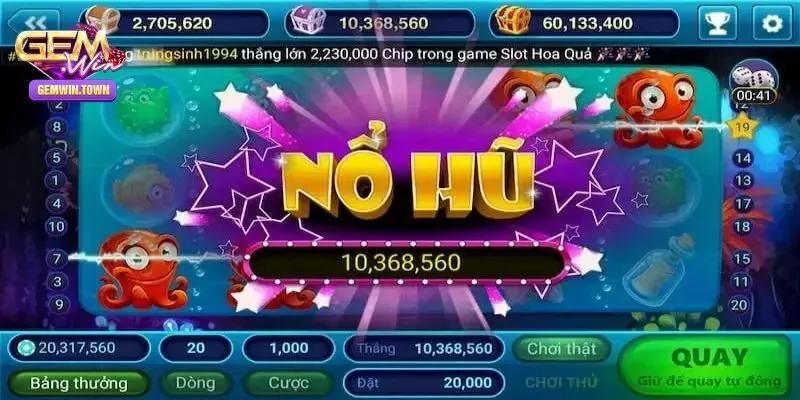 Nổ Hũ Xèng - Chơi Cực Hay Nhận Thưởng Khủng Từ Gemwin