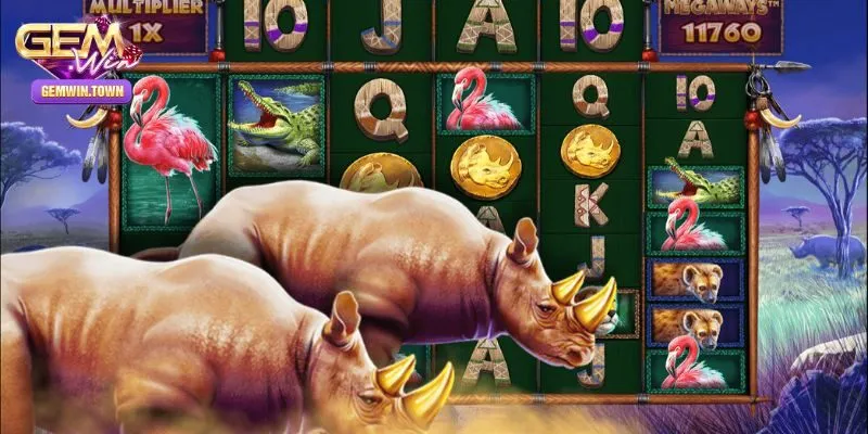 Nổ Hũ Great Rhino Megaways - Siêu Phẩm Slots Hot Nhất 2025